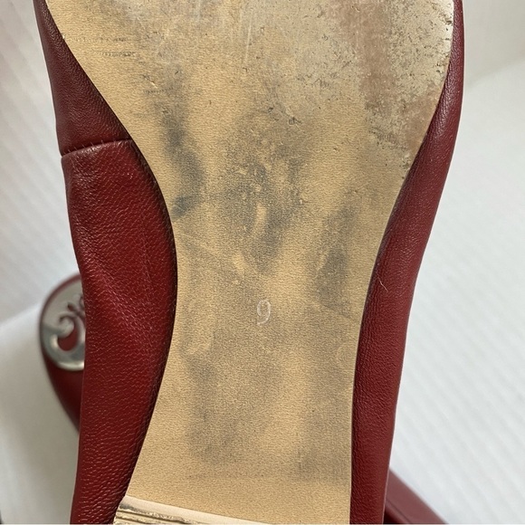Roberto Vianni classy New York City style Red Flats size 9 - Picture 2 of 14